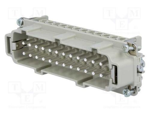 Conector: Hdc, Inserto de Contatos, Macho, C146, Pin: 24, 24+Pe