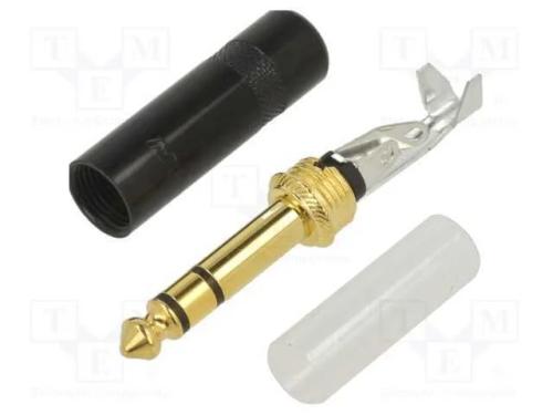 Conector: Jack 6,3mm, ficha, macho, Cobertura: do.