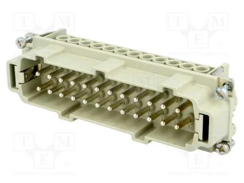 Conector: Hdc, Inserto de Contatos, Macho, C146, Pin: 24, 24+Pe
