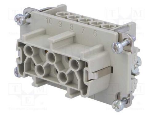 Conector: Hdc, Inserto de Contatos, Fêmea, C146, Pin: 5, 5+Pe, 16a