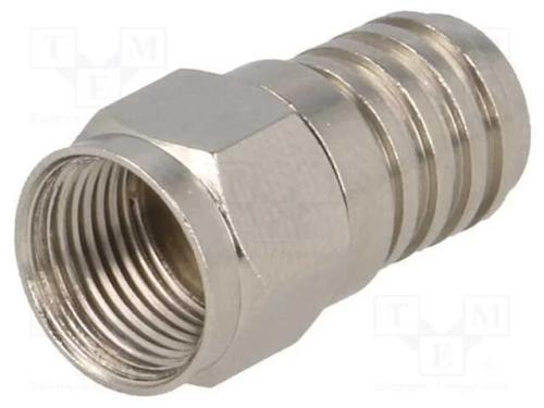 Ficha, F, macho, simples, RG59, 6mm, cerrar, com .