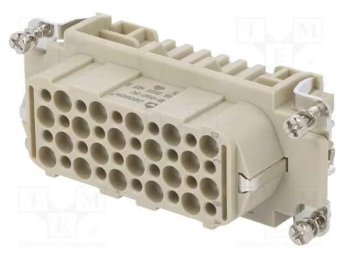 Conector: HDC, inserto de contatos, fêmea, DD, PI.