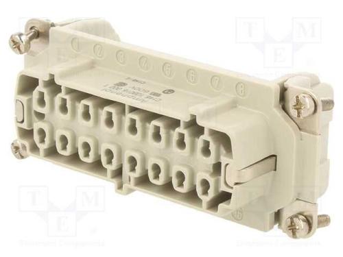 Conector: Hdc, Inserto de Contatos, Fêmea, C146,Heavymate e