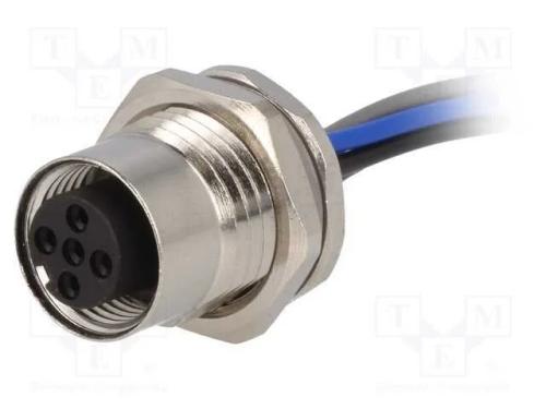 Tomada, M12, Pin: 5, Fêmea, Código A-Devicenet / Canopen, Fios