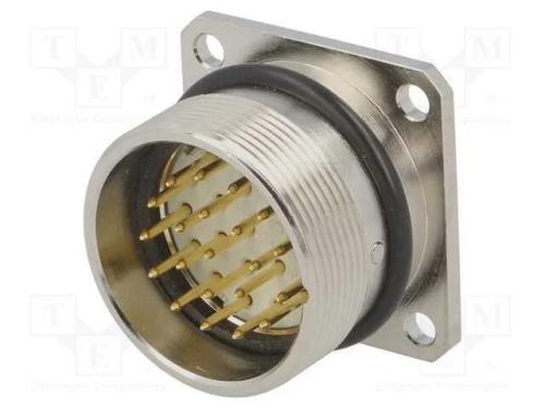 Conector: M27, Zylin, Tomada, Macho, Solda, Pin: .
