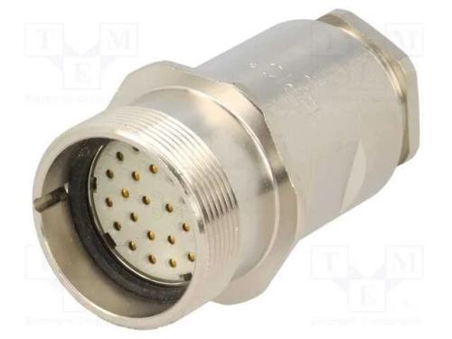 Conector: M27, Zylin, Ficha, Fêmea, Solda, com Ca.