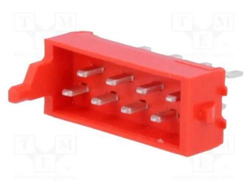 Micro-MaTch, tomada, macho, PIN: 8, THT, para PCB.