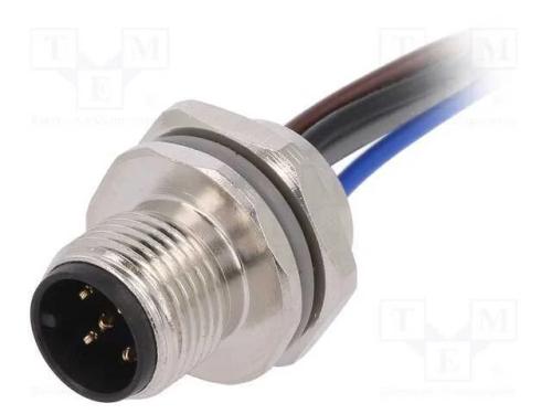 Tomada, M12, Pin: 5, Macho, Código A-Devicenet / Canopen, Fios
