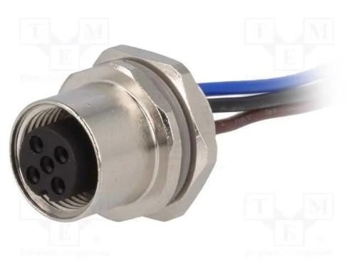 Tomada, M12, Pin: 3, Fêmea, Código A-Devicenet / Canopen, Fios