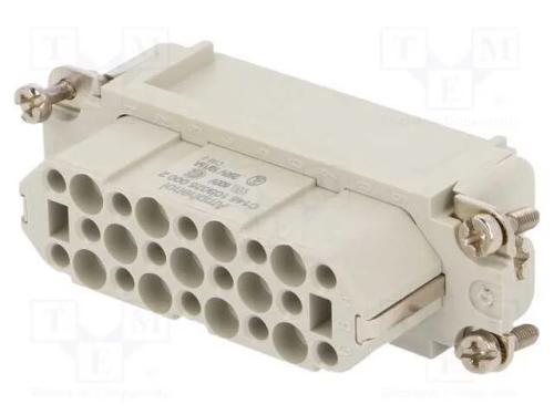 Conector: HDC, inserto de contatos, fêmea, C146,h.