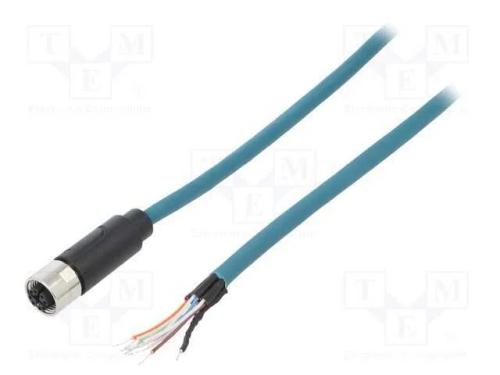 Ficha, M12, PIN: 8, fêmea, código X-ProfiNET, IP6.