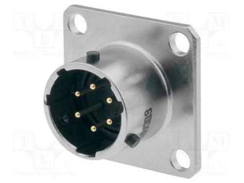Conector: Redondos, Colarinho (4 Aberturas),Para Painel, Pt/451
