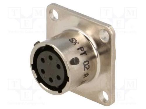 Conector: Redondos, Colarinho (4 Aberturas),Para Painel, Pt/451