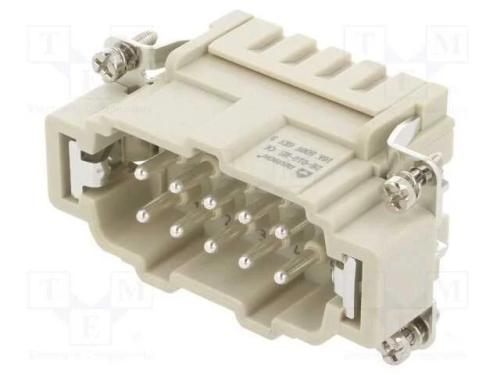 Conector: HDC, inserto de contatos, macho, DE, PI.