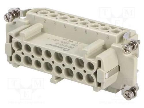 Conector: HDC, inserto de contatos, fêmea, DE, PI.