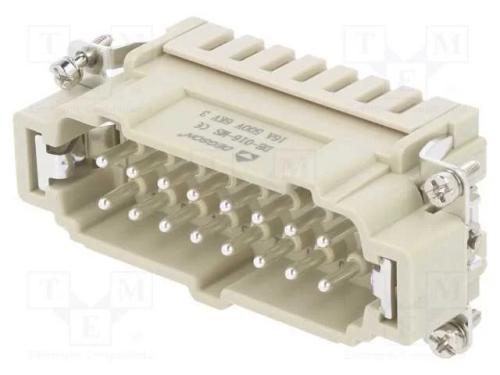 Conector: HDC, inserto de contatos, macho, DE, PI.