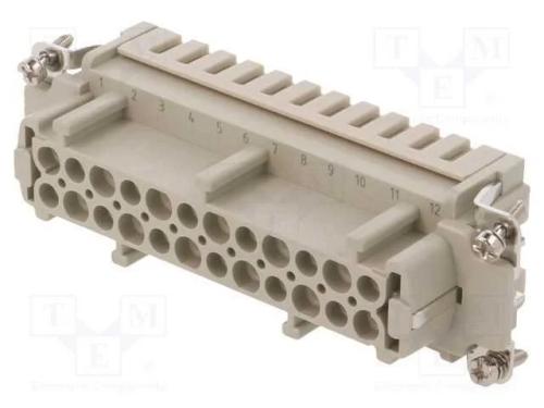 Conector: HDC, inserto de contatos, fêmea, DE, PI.