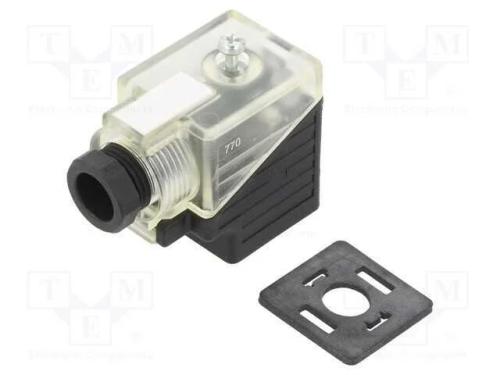 Conector: de Válvulas, Ficha, Formato A, 18mm, Fêmea, Pin: 3, 2+Pe