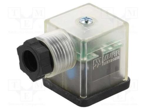Conector: de Válvulas, Ficha, Formato A, 18mm, Fêmea, Pin: 3, 6÷8mm