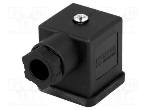 Conector: de Válvulas, Ficha, Formato A, 18mm, Fêmea, Pin: 3, 6÷8mm