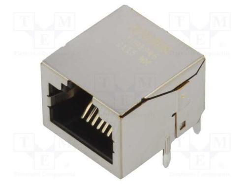 Tomada, RJ45, PIN: 8, dourado, Sistema: 8p8c, par.