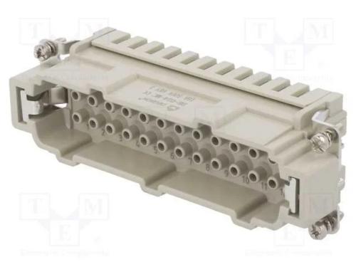 Conector: HDC, inserto de contatos, macho, DE, PI.