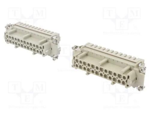 Conector: HDC, inserto de contatos, fêmea, DE, PI.