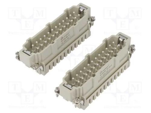 Conector: HDC, inserto de contatos, macho, DE, PI.