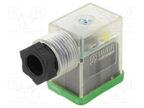 Conector: de Válvulas, Ficha, Formato B, 10mm, Fêmea, Pin: 3, 6÷8mm