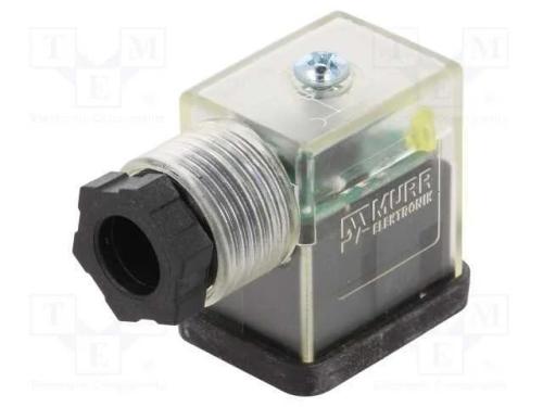 Conector: de Válvulas, Ficha, Formato B, 11mm, Fêmea, Pin: 3, 6÷8mm
