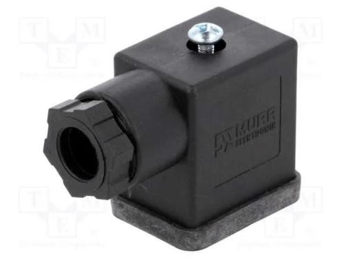 Conector: de Válvulas, Ficha, Formato B, 11mm, Fêmea, Pin: 3, 6÷8mm