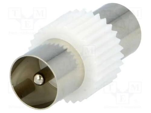 Conector, Coaxial 9,5mm Ficha,Em Ambos Os Lados, Simples