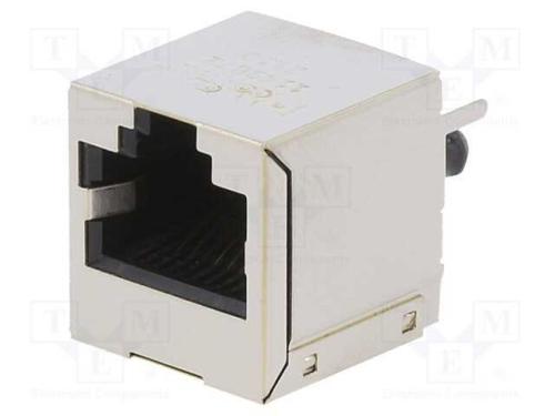 Tomada, RJ45, PIN: 8, dourado, Sistema: 8p8c, par.