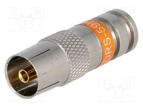 Ficha, Concêntricos 9,5mm (Iec 169-2), Fêmea, Rg59, Compressivo