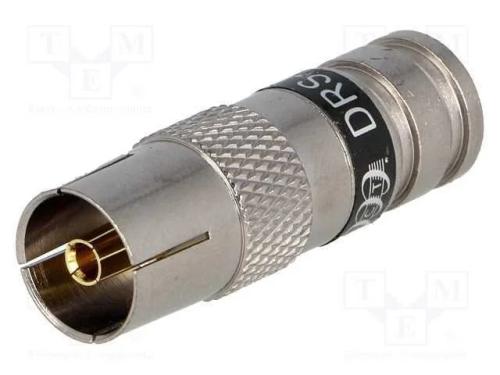 Ficha, Concêntricos 9,5mm (Iec 169-2), Fêmea, Rg6, Compressivo