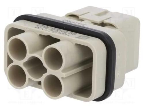 Conector: HDC, inserto de contatos, macho, Han Q,.