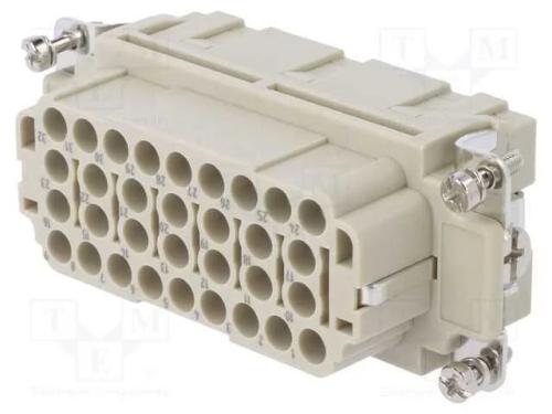 Conector: HDC, inserto de contatos, fêmea, DEE, P.
