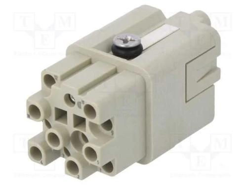 Conector: HDC, inserto de contatos, fêmea, DQ, PI.