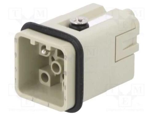 Conector: HDC, inserto de contatos, macho, DQ, PI.