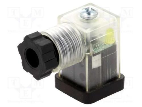 Conector: de Válvulas, Ficha, Formato C, 8mm, Fêmea, Pin: 3, 4÷6mm