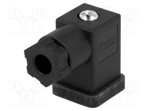 Conector: de Válvulas, Ficha, Formato C, 9,4mm, Fêmea, Pin: 3, 4÷6mm