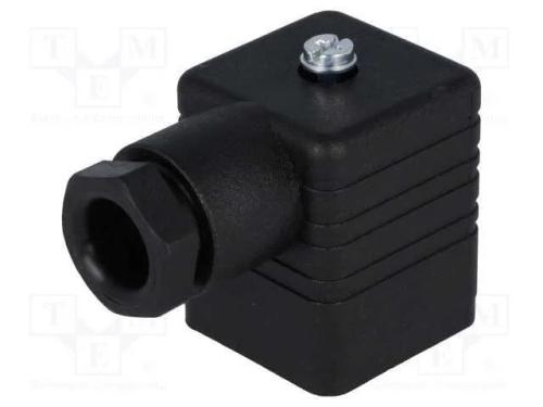 Conector: de Válvulas, Ficha, Formato A, 18mm, Fêmea, Pin: 3, 1,5mm2
