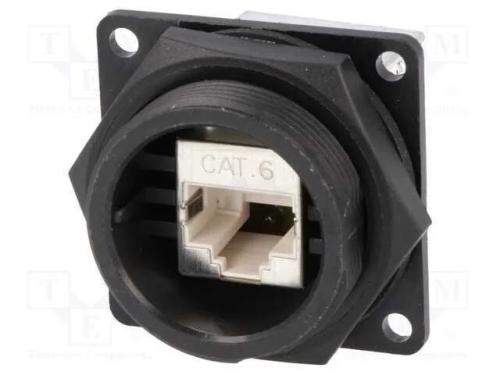 Tomada, RJ45, DC, PIN: 8, Cat: 6, blindadas, Sist.