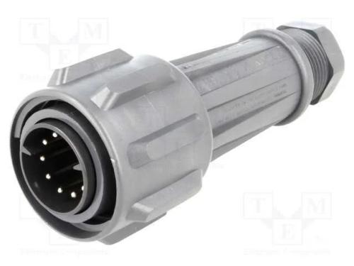 Conector: redondos, ficha, macho, PIN: 10, rosca .