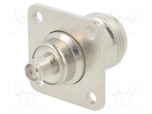 Adaptador, N tomada,SMA tomada, Isolamento: PTFE,.