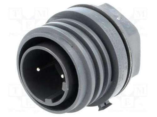 Conector: redondos, tomada, macho, PIN: 2, rosca .