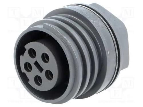 Conector: redondos, tomada, fêmea, PIN: 5, rosca .