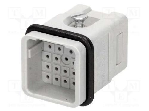 Conector: HDC, inserto de contatos, macho, Han Q,.