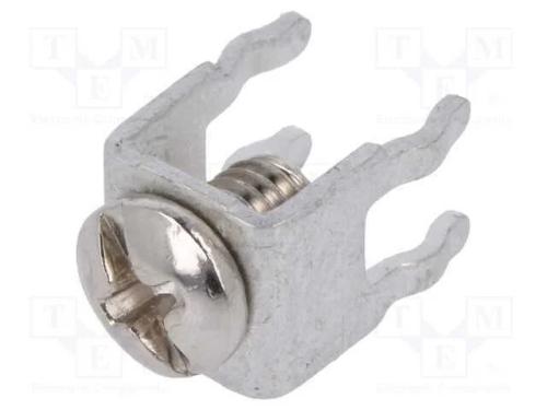Conetor: Terminal Parafusado, Tht, Latão, Estanhado, Rosca: M4, 15a