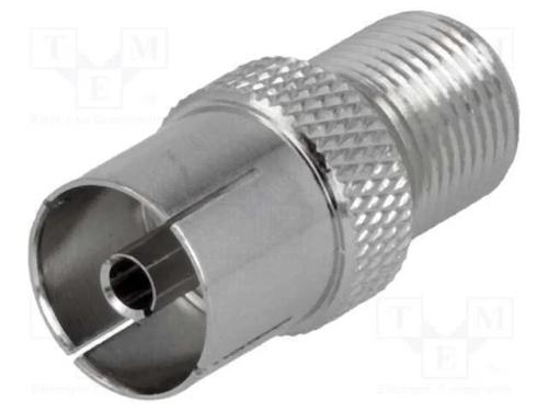 Adaptador, F tomada,coaxiais 9,5mm tomada